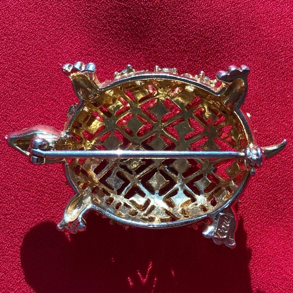 Vintage Coro Turtle Brooch - Picture 3 of 8